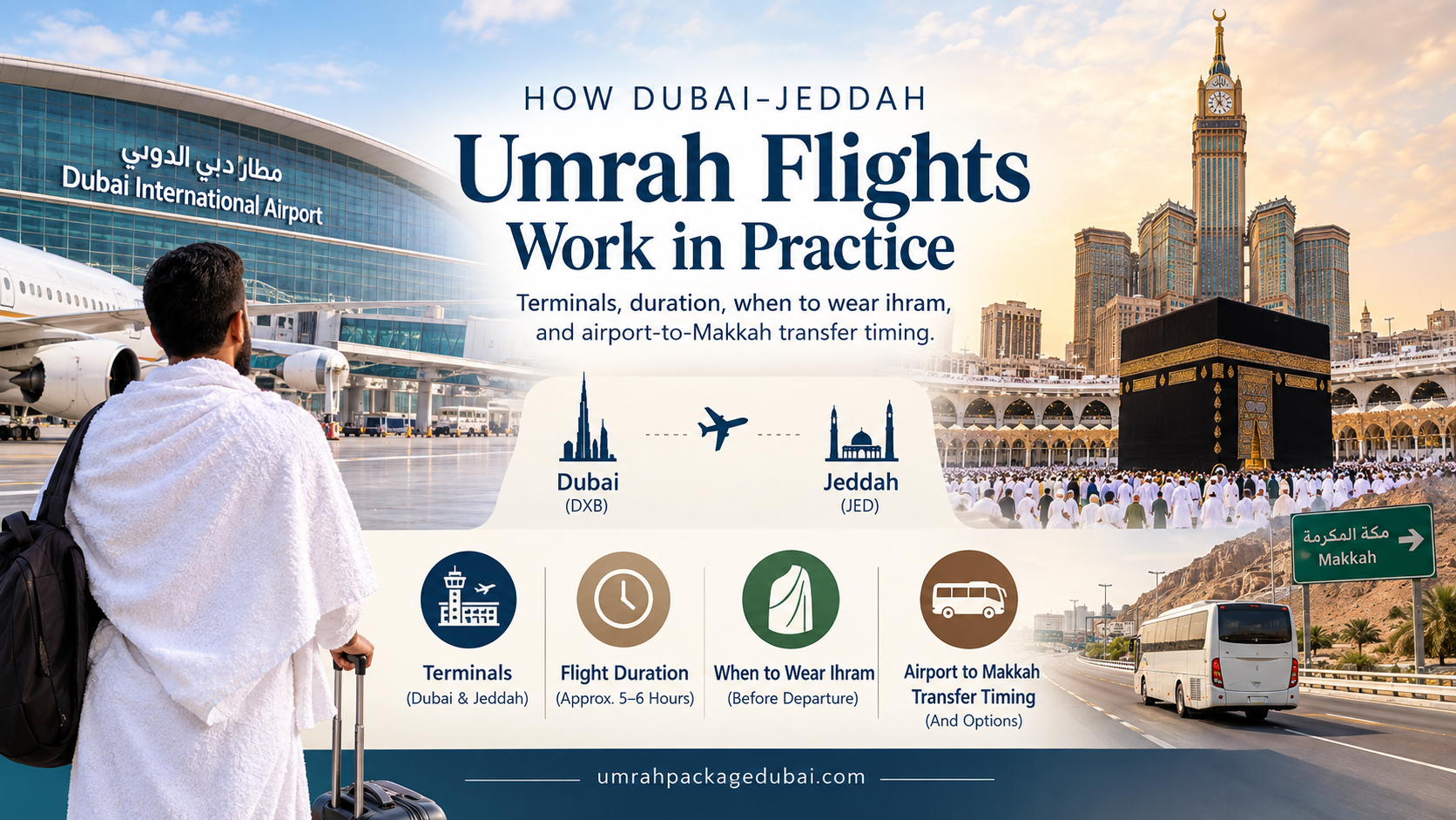 Dubai to Jeddah Umrah Flights: Timing, Terminals, and Ihram